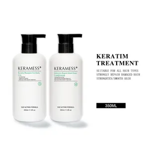 Intense Hydraterende Keratine Na Verzorging Shampoo En Conditioner Voor Droog Olieachtig Haar