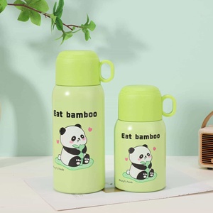 Cartoon 316 Stainless Steel Leak-Proof Double Wall Vacuum Insulated <b>Thermos</b> <b>Cup</b> 6-12 Hours Thermal Insulation Portable Handle - Product Image 5