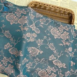 Thời Trang Mới Warp Hai-Tone Petunia Cationic Jacquard Vải Satin Jacquard Vải Cho Quần Áo - Product Image 3