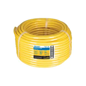 Boîte de 50 tuyaux à gaz en PVC jaunes, raccord 3-8 s, 50 m, FOSET - Product Image 1