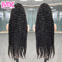 Perruque frontale 13x6 sans colle en dentelle HD complète, cheveux humains indiens bruts bouclés profonds, perruque frontale brésilienne naturelle en cheveux vierges