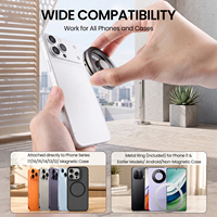 Support de téléphone portable magnétique pliable et léger, à ventouse double face, très populaire