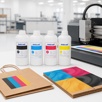 Encre pigmentée InkLab à haut débit anti-colmatage pour imprimante monocouche HP FI-1000, encre CMYK pour impression de cartons ondulés