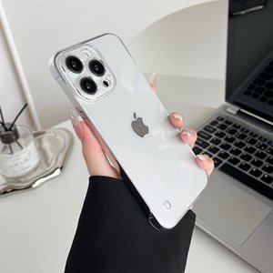 เคสโทรศัพท์มือถือคุณภาพดี โปร่งใส แข็งแรง ผลิตจากพลาสติก PC ราคาโรงงาน ดีไซน์เรียบง่าย งานเคลือบเงา ฝาหลังใส - Product Image 3