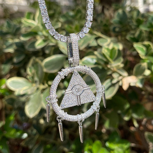 Collar con Colgante de Rueda de la Sabiduría del Milenio y Atrapasueños Estilo Hip-Hop para Vendedores Online, Unisex, de Aleación de Cobre con Incrustaciones, Estilo Urbano - Product Image 5