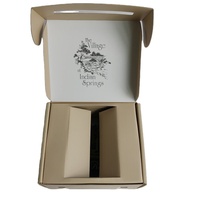 Boîte pliante personnalisée en carton ondulé pour emballage électronique, recyclable, à deux rabats avec poignée, pelliculage mat et gaufrage pour appareils