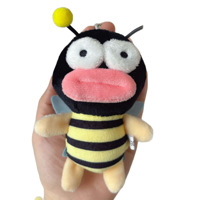2026 Explosions Mignonne Poupée Porte-clés en Peluche Abeille à Grande Bouche et Bouche de Saucisse