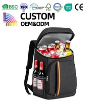 Sac à dos isotherme en polyester 23L, imperméable, léger, pliable, avec fermeture éclair, pour le transport de nourriture, camping, randonnée, voyage