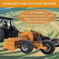 Équipement de nivellement de terres agricoles 2.5m Joint Laser Préparation des terres Grattoir Niveleur pour tracteur
