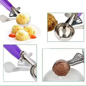 Gadget da Cucina Bestseller: Pressa per Sfere di <span class=keywords><strong>Ghiaccio</strong></span> Durevole in Acciaio Inox 304, Cucchiaio per Gelato e Frutta - Product Image 3