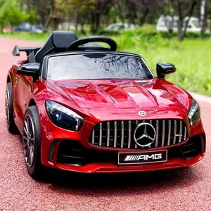 12v batterij amg Suppliers-Licentie Mercedes Benz Amg 12V Elektrische Rit Op Kinderen Batterij Auto Speelgoed Auto Voor Kinderen Grote Auto Kids