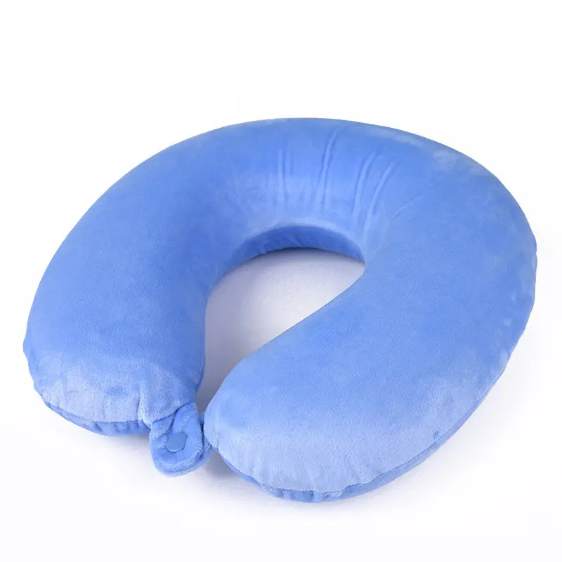 Fashion Winter Pure Color Neck Pillow Memory Foam For Car U- Shape Travel Pillow Neck