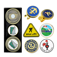 Outil de réparation de Divot de Golf magnétique et marqueur de balle en alliage de Zinc, métal plaqué or argent noir, conception personnalisée du fabricant