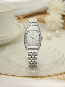 Reloj <span class=keywords><strong>de</strong></span> Cuarzo <span class=keywords><strong>de</strong></span> Lujo para <span class=keywords><strong>Mujer</strong></span> con Diamantes, Acero Inoxidable, Deportivo, Elegante, Esfera <span class=keywords><strong>de</strong></span> Cristal, Resistente al Agua 3ATM - Product Image 1