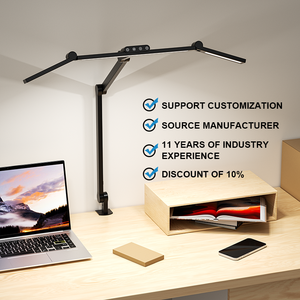 Cabeça dupla Monitor <span class=keywords><strong>Light</strong></span> Bar LED Desk Lamp para Monitor Studio Reading Home Office Estudo Nail Tech Candeeiros De Mesa - Product Image 5