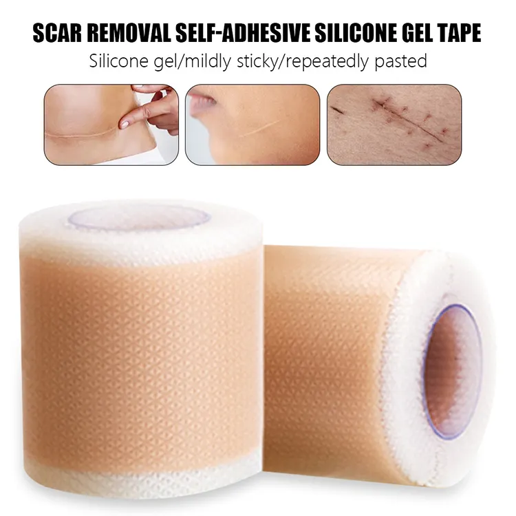 Medical Grade Pink color Wound Dressing Silicone Scar Tape