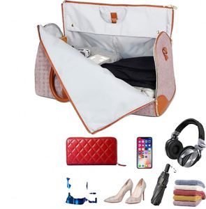 Sac de voyage week-end BSCI Factory, sac de sport convertible avec compartiment à chaussures et bandoulière amovible pour homme - Product Image 4
