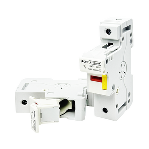 RT18L-63X низковольтный однополюсный 63A 690 В переменного тока, компоненты базового термопредохранителя 14*51 мм, цилиндрический 1P держатель предохранителя - Product Image 3