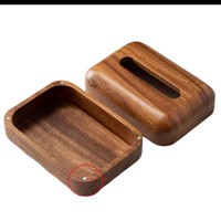 Boîte à mouchoirs en bois de noyer noir de style japonais créatif porte-serviettes Design moderne de luxe pour la maison cuisine bureau salon