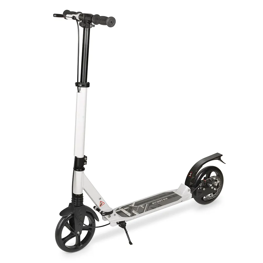 Pedal de pé dobrável para adulto, leve, fácil de transportar, rodas de 200mm, patinete