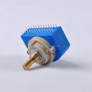Commutateur rotatif de volume à <span class=keywords><strong>2</strong></span> pôles et 12 positions pour carte de circuit imprimé, fabriqué <span class=keywords><strong>avant</strong></span> la mise en marche (Made Before Break), pour amplificateur à tubes - Product Image 2