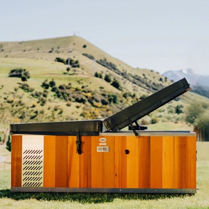 <span class=keywords><strong>Chauffe</strong></span>-<span class=keywords><strong>eau</strong></span> de spa extérieur de style industriel en acier inoxydable électrique, capacité de 2 à 5 <span class=keywords><strong>personnes</strong></span>, forme ronde, design chinois - Product Image 4