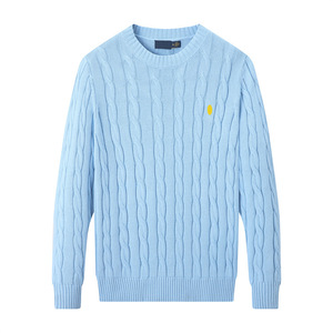 Suéter Casual de Punto para <span class=keywords><strong>Hombre</strong></span>, <span class=keywords><strong>Cuello</strong></span> <span class=keywords><strong>Alto</strong></span>, Estilo Deportivo, para Invierno, Mezcla de Algodón, Grueso, Manga Larga, Bordado - Product Image 6