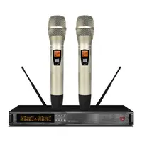 ATSH AT6200 Vokal Profesional Artis UHF Karaoke 2 Channel Sistem Mikrofon Nirkabel