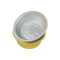 Bol rond en aluminium de 2000 ml grande capacité, épaissi, résistant à la chaleur, jetable, pour barbecue, rôtissage et traiteur