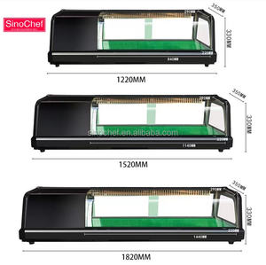 <span class=keywords><strong>Vitrine</strong></span> réfrigérée pour sushis commerciaux, refroidisseur, congélateur, réfrigérateur, <span class=keywords><strong>vitrine</strong></span> pour sushis de restaurant, prix d'usine bon marché à vendre - Product Image 4