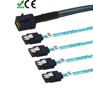 Cavo Interno HD Mini SAS (SFF-8643 Host) a 4 SATA Target 650mm Controller per 4 Unità Disco Rigido SATA Uso <span class=keywords><strong>Computer</strong></span> - Product Image 4