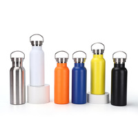 Gourde isotherme en acier inoxydable à col étroit, 350/500/600/750/1000 ml, idéale pour le sport et la rentrée scolaire – Vente en gros