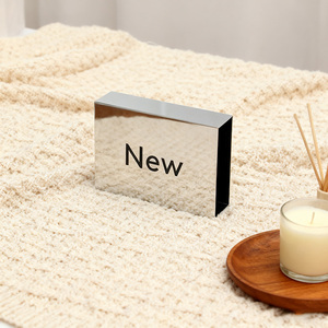 Marqueur d'affichage au détail de finition de miroir de signe de nouveauté d'acier inoxydable pour le merchandising de vêtements et de boutique - Product Image 1