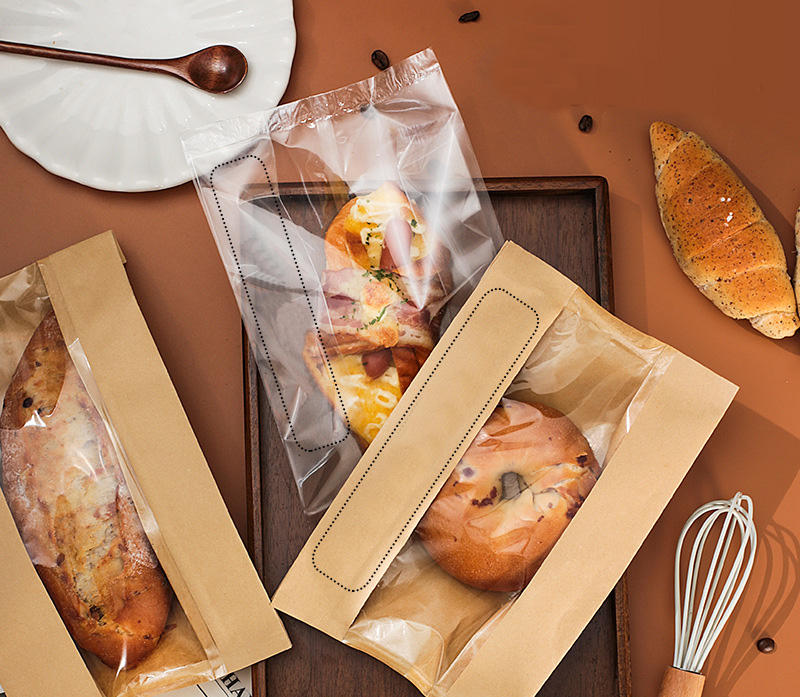 Brown Kraft (seal with sticker or heat-sealing machine)