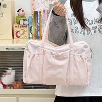 Sac à main en nylon personnalisé avec logo 2027, sac de sport, sac de danse, nouveau sac fourre-tout minimaliste décontracté Macaron, sac à bandoulière pour étudiante