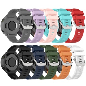 <span class=keywords><strong>Bracelet</strong></span> de <span class=keywords><strong>montre</strong></span> en silicone à dégagement rapide de 20 mm, <span class=keywords><strong>bracelet</strong></span> de remplacement pour <span class=keywords><strong>Garmin</strong></span> Forerunner 55 158 245 645 <span class=keywords><strong>Music</strong></span> <span class=keywords><strong>Vivoactive</strong></span> <span class=keywords><strong>3</strong></span> Approach S40 - Product Image 1