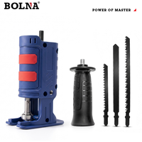 Adaptateur de scie sabre pour perceuse – Outil électrique portatif pour la découpe du bois et du métal avec lames de scie et poignée en acier