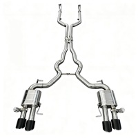 Système d'échappement Catback DZ pour M5 F10/F15 4.4t 2014 avec acier inoxydable 304 de 1,5 mm d'épaisseur, finition polie miroir, garantie de 3 ans