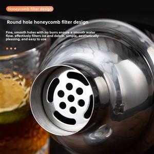 DF BY-5 Bartender Tools 6-Piece Stainless Steel Cocktail <b>Shaker</b> Set with Kettle and <b>Cup</b> Modern Minimalist Design - Product Image 4