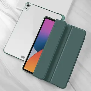 Portable Soft Clear Shell Pencil Holder Smart Tablet Cover Case Fit IPad 7th 8th 9th Gen IPad Air 4 5 IPad 10th Gen 2022 10.9