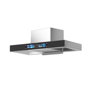 Campana Extractora de Pared en Forma de T, Ventilada, de Acero Inoxidable y Vidrio Templado, con 3 Velocidades, Filtro de Escape, 21m/min, Clase A++ - Product Image 1
