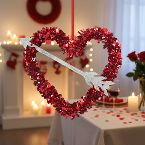 14.5 \ "X13 \" FLÈCHE À Travers LE CŒUR PAILLETTES 36PCS/CS pour les Décorations de la Saint Valentin - Product Image 3