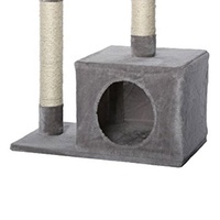 Jeu de chat Simons gris Original de chine, jouet pour chat, plateau tournant heureux avec animal de compagnie, maison de jeu avec rayures