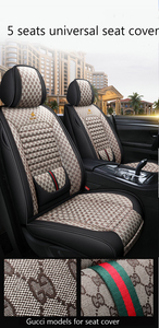 2026 Neuer Sommer Ganzjahres-Universal-Luxus-Lederbezug mit Eisseide Rosa Autositzbezug Komplettset - Product Image 5