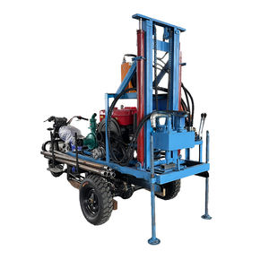 Congo Chili 100m 150m 200m diepe put waterboorinstallatie ondergrondse booruitrusting diesel hydraulische wielboorinstallatie - Product Image 5