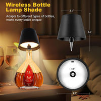 Lampe de bureau avec bouchon de bouteille portable RVB Lampe de table LED rechargeable pour bouteille de vin à intensité variable pour fête Restaurant bar Café Vente en gros