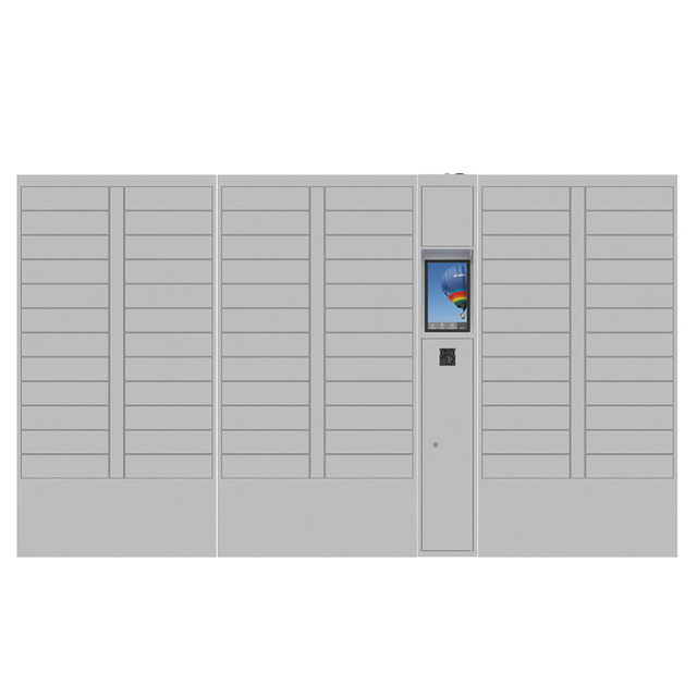 Electronic Smart Storage Luggage Locker PIN Code Barcode Access Airport Size