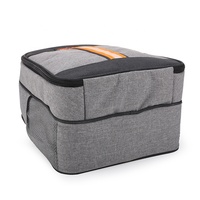 Sac isotherme de pique-nique simple et décontracté pour 2 personnes, 600D, avec fermeture à glissière