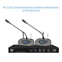 Système de Microphone Sans Fil pour Table de Réunion, 8 Canaux, Micro de Conférence Sans Fil