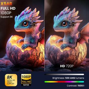 Proyector Inteligente Portátil con Android TV X5AR LCD de Hotack, Full HD 1080P, Cine en Casa, Proyector 8k - Product Image 3